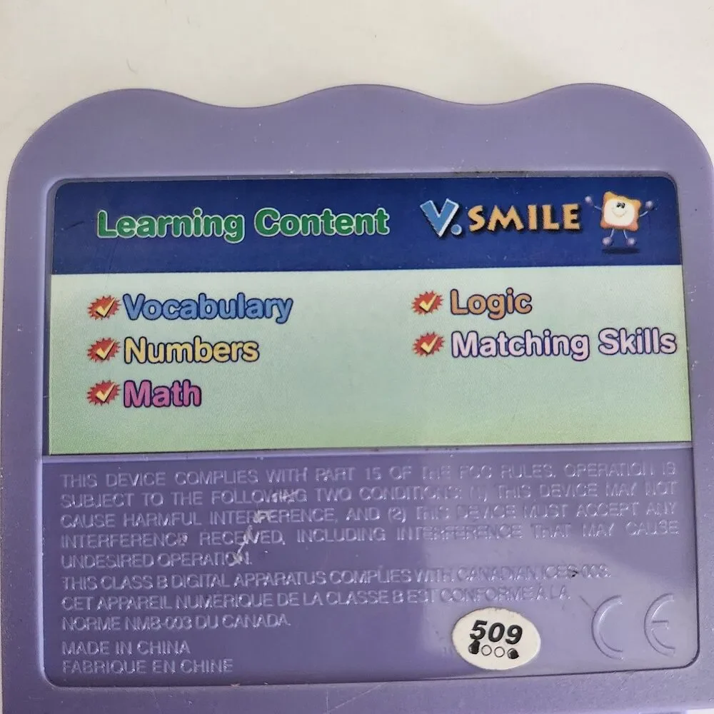 VTech V.Smile Scooby-Doo! Funland Frenzy Learning Game Cartridge Works Great